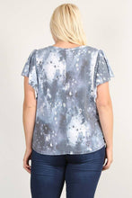 Load image into Gallery viewer, Plus Size Galaxy Print Top - WG17583-T