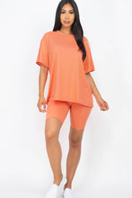 Load image into Gallery viewer, Loose Fit Top &amp; Bike Shorts Set