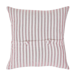 Timeless Ticking Red Star Pillow Cover 18Lx18W