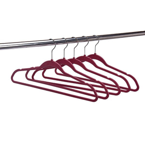 PL025 - Plastic Shirt Hangers Heavy Duty - Raspberry - 200