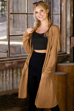 Load image into Gallery viewer, CWOCAL529_Long Sleeve Casual Open Front Long Cardigan