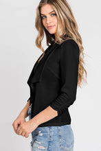Load image into Gallery viewer, Casual Work Ruched 3/4 Sleeve Open Front Blazer