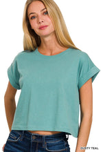 Load image into Gallery viewer, Cotton Folded Sleeve Top