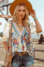 Load image into Gallery viewer, Fashion-W Crochet Boho Half &amp; Long Sleeve Floral Blouse