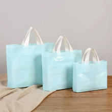 Load image into Gallery viewer, Tiffany blue PVC gift bag with white handle