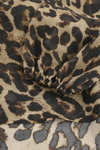 Load image into Gallery viewer, CWSPJ0073_LEOPARD PRINT LONG SLEEVE SHIRT SHORTS PAJAMAS SET
