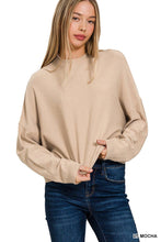 Load image into Gallery viewer, Mock Neck Fall Crop Sweater