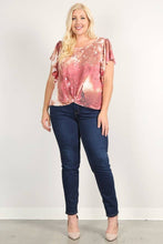Load image into Gallery viewer, Plus Size Galaxy Print Top - WG17583-T