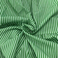 Load image into Gallery viewer, Classic Striped Print Collared Neck Short Sleeve Maxi Dress