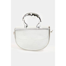 Load image into Gallery viewer, Glossy Semi Circle Top Handle Bag
