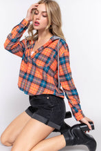 Load image into Gallery viewer, Slim Fit Long Slv Hoodie Plaid Shirt SI-24772