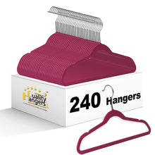 Load image into Gallery viewer, PL036 - 13.5&quot; Kids Plastic Shirt Hangers - Raspberry