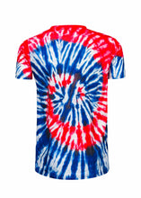 Load image into Gallery viewer, Tie Dye 4th of July Blank Faux Bleached Top
