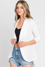 Load image into Gallery viewer, CWOBL102_Long Sleeve Stretch Open Front Blazer Jacket