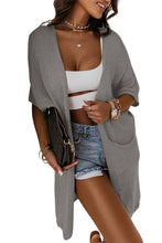 Load image into Gallery viewer, CWOCAS0053_AUTUMN SOLID COLOR SHORT SLEEVE LOOSE CARDIGAN