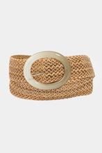Load image into Gallery viewer, Intricate Mesh Braid Oval Hoop Buckle Belt