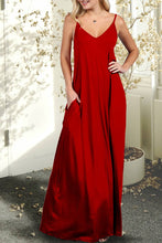 Load image into Gallery viewer, AWDMD280_SPAGHETTI STRAP KNIT MAXI DRESS