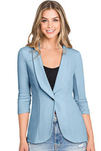 Load image into Gallery viewer, CWOBL102_Long Sleeve Stretch Open Front Blazer Jacket