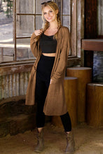 Load image into Gallery viewer, CWOCAL529_Long Sleeve Casual Open Front Long Cardigan