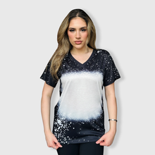 Load image into Gallery viewer, V-Neck FAUX Bleached Tees