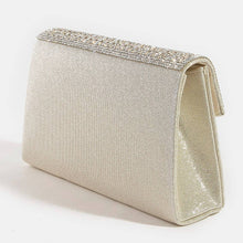 Load image into Gallery viewer, Rhinestone Trim Envelope Clutch Bag