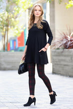 Load image into Gallery viewer, ...SC147248 LONG SLEEVE BOAT NECK FLARED TOP WITH SIDE POCKETS