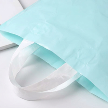 Load image into Gallery viewer, Tiffany blue PVC gift bag with white handle