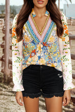 Load image into Gallery viewer, Fashion-W Crochet Boho Half &amp; Long Sleeve Floral Blouse