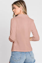 Load image into Gallery viewer, Casual Work Ruched 3/4 Sleeve Open Front Blazer