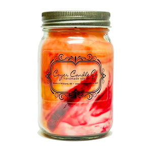 16 oz. Pint Mason Jar Candles - Signature Collection: Grapefruit + Mangosteen