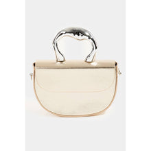 Load image into Gallery viewer, Glossy Semi Circle Top Handle Bag
