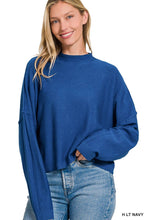 Load image into Gallery viewer, Mock Neck Fall Crop Sweater