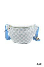 Load image into Gallery viewer, Checkered Waist Crossbody Sling Bag