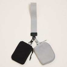 Load image into Gallery viewer, Dual Color Coin Purse Key Chain Wristlet