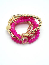Load image into Gallery viewer, Beaded Clover Accent Jewelry Set Bracelet
