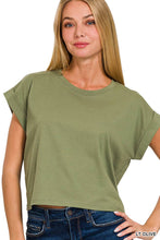 Load image into Gallery viewer, Cotton Folded Sleeve Top