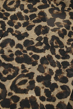 Load image into Gallery viewer, CWSPJ0073_LEOPARD PRINT LONG SLEEVE SHIRT SHORTS PAJAMAS SET