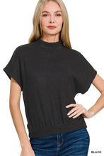 Load image into Gallery viewer, Mock Neck Short Sleeve Sweater