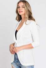 Load image into Gallery viewer, CWOBL102_Long Sleeve Stretch Open Front Blazer Jacket
