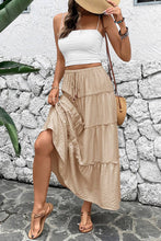 Load image into Gallery viewer, CWBLS0503_SUMMER A-LINE PLEATED PATCHWORK SKIRT
