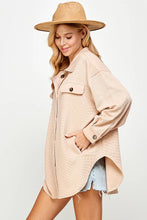 Load image into Gallery viewer, Outdoor Chic Women's Waffle Scuba Shacket 5202IJK