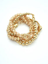 Load image into Gallery viewer, Beaded Clover Accent Jewelry Set Bracelet