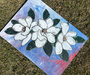 Magnolia Sky Painting {36x48}