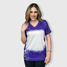 Load image into Gallery viewer, V-Neck FAUX Bleached Tees