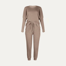 Load image into Gallery viewer, Chic And Cozy Ribbed Two-Piece Loungewear Set