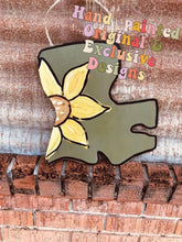 Load image into Gallery viewer, sunflower Louisiana door hanger