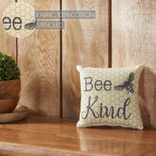 Load image into Gallery viewer, Buzzy Bees Bee Kind Pillow 6x6