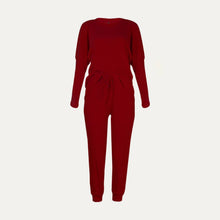 Load image into Gallery viewer, Chic And Cozy Ribbed Two-Piece Loungewear Set