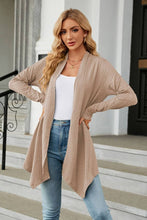 Load image into Gallery viewer, CWOCAL2125_LONG SLEEVE KNIT CARDIGAN WITHOUT BUTTON SHORT