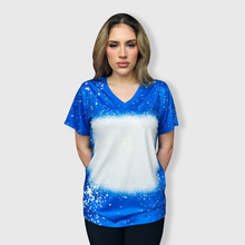 Load image into Gallery viewer, V-Neck FAUX Bleached Tees